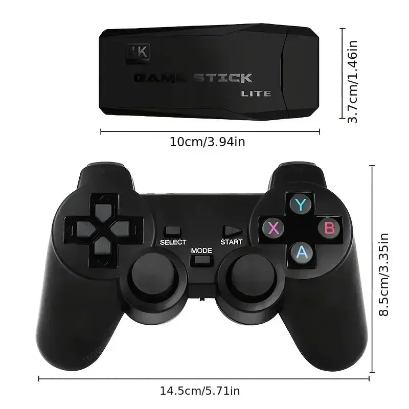 Vídeo Game Sticks M8 64GB Console Game Stick 4K 10.000 Retro games